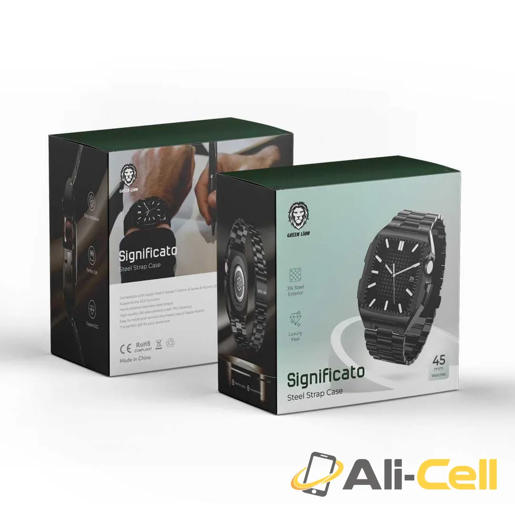 Green Lion Significato Steel Strap Case — 2