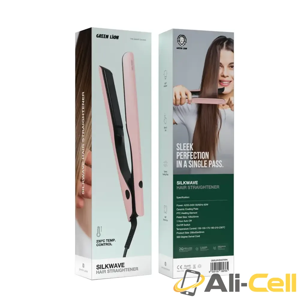 Green Lion Silkwave Hair Straightener - Pink — 2
