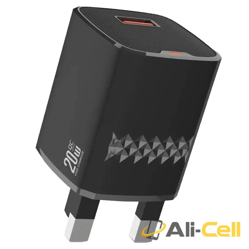 Green Lion Single Port Wall Charger - Black