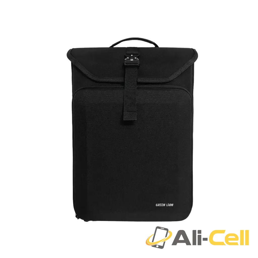 Green Lion Slim Gear Laptop Backpack - Black