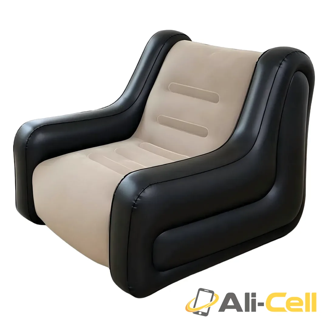 Green Lion Single Seater Inflatable Sofa - Beige