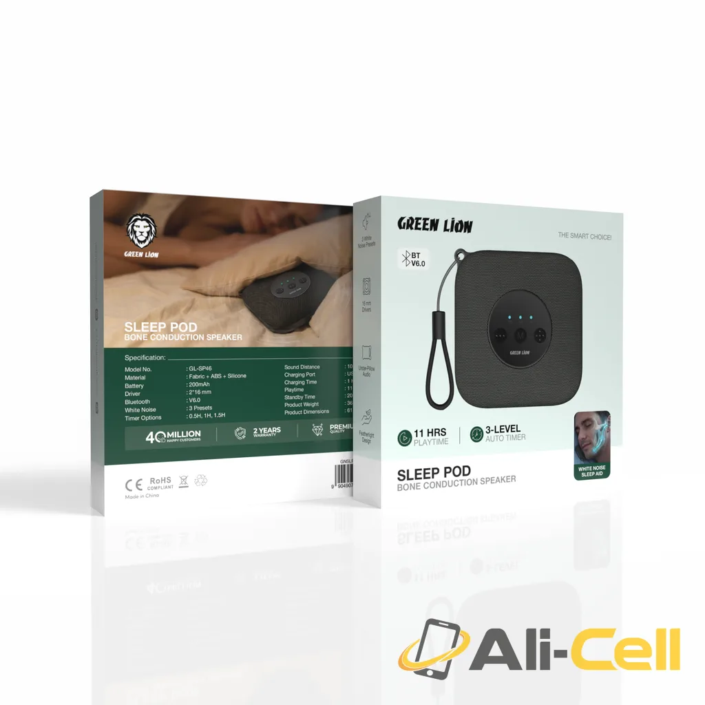 Green Lion Sleep Pod Bone Conduction Speaker - Black — 3