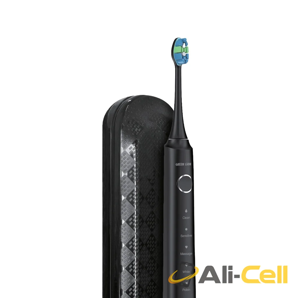 Green Lion Smart Brush Rechargeable Toothbrush - Black — 2