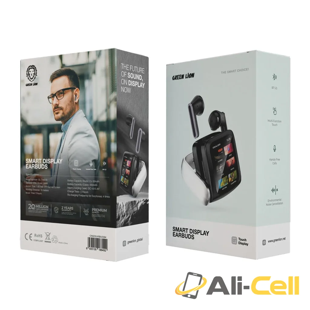Green Lion Smart Display Earbuds — 2