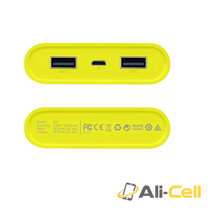Power bank «B31 Rege» 20000 mAh dual USB output — 5