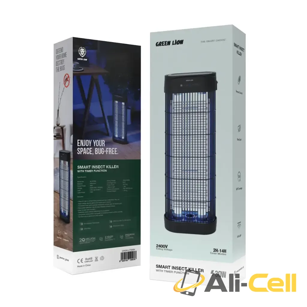 Green Lion Smart Insect Killer With Timer Function 30W - Black — 2