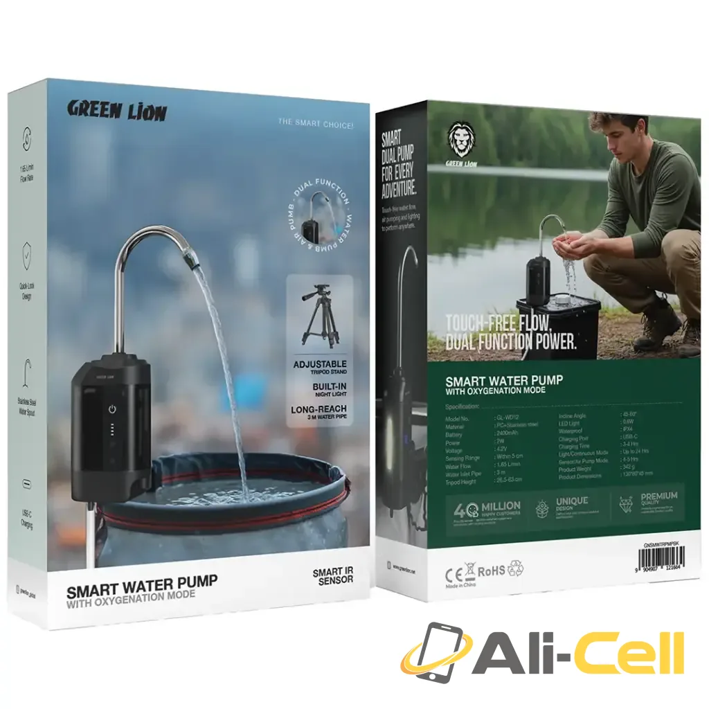 Green Lion Smart Water Pump with Oxygenation Mode - Black — 2