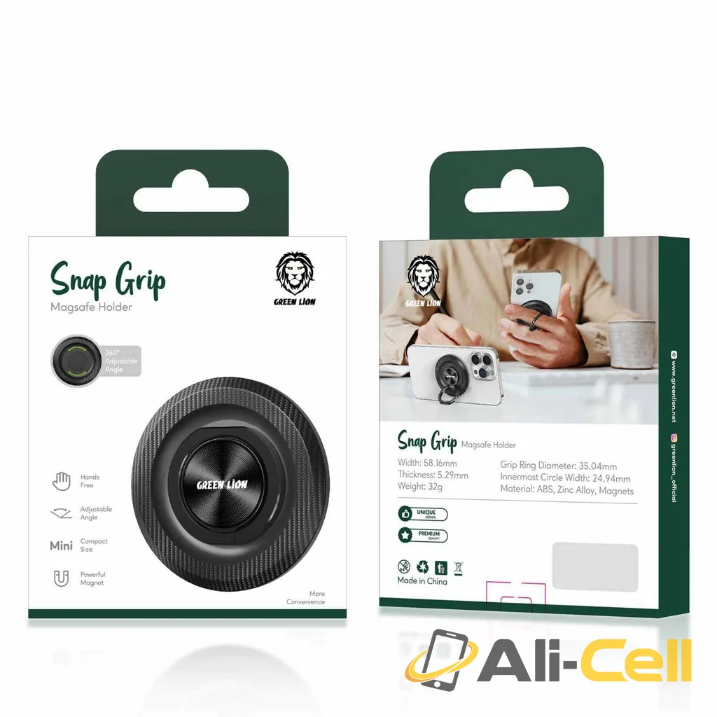 Green Lion Snap Grip Magsafe Holder — 2