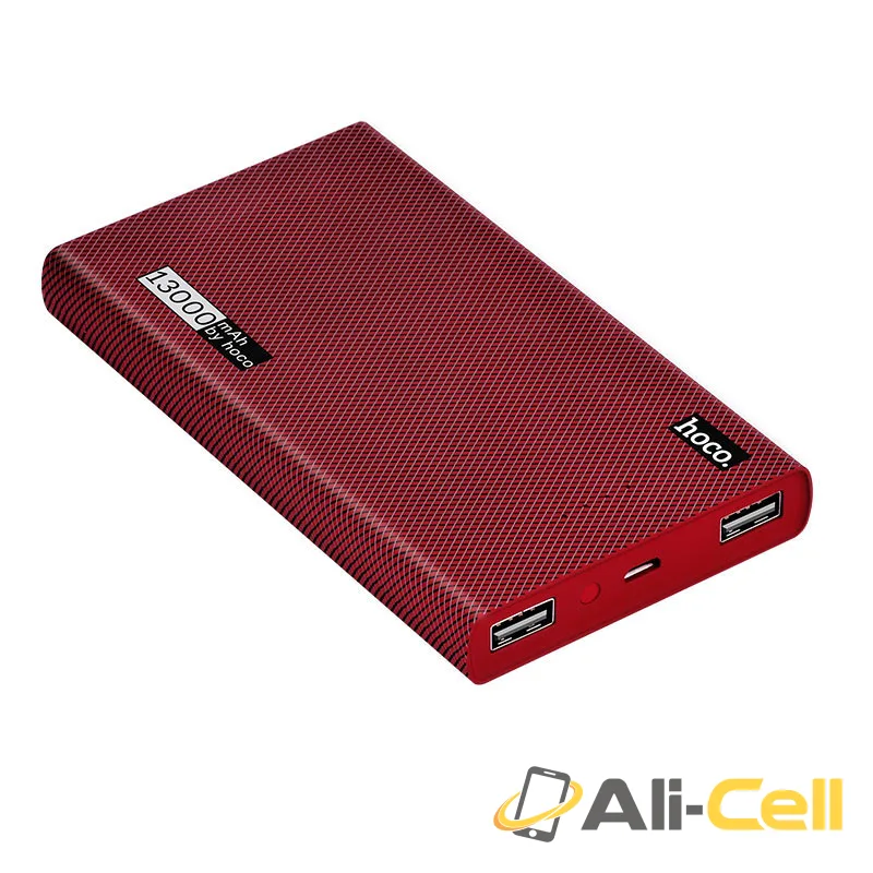Power bank «B12A Carbon fiber pattern» 13000 mAh dual USB output — 2