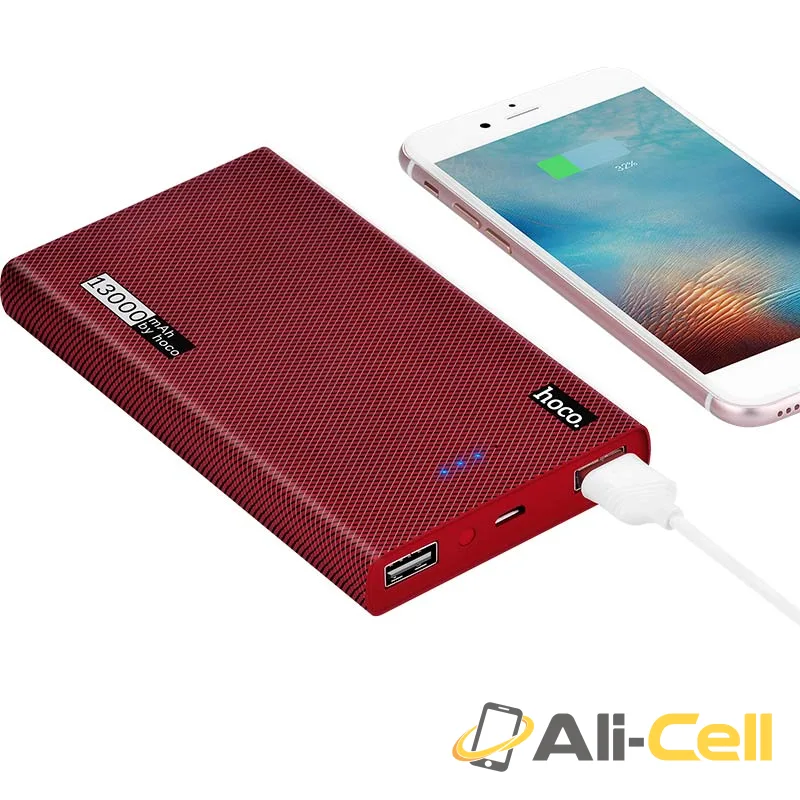 Power bank «B12A Carbon fiber pattern» 13000 mAh dual USB output — 4