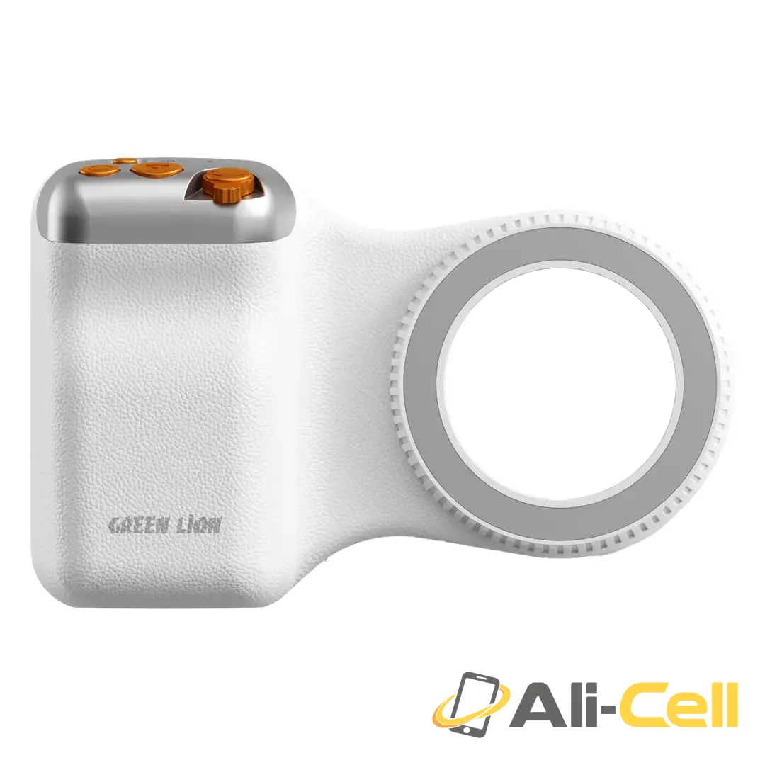 Green Lion Snap Grip Magnetic Camera Grip - White