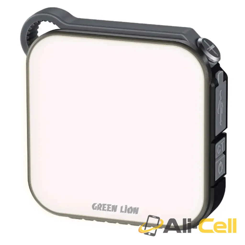 Green Lion Solar Lumix Portable LED Light with Power Bank (4000mAh) - Gray