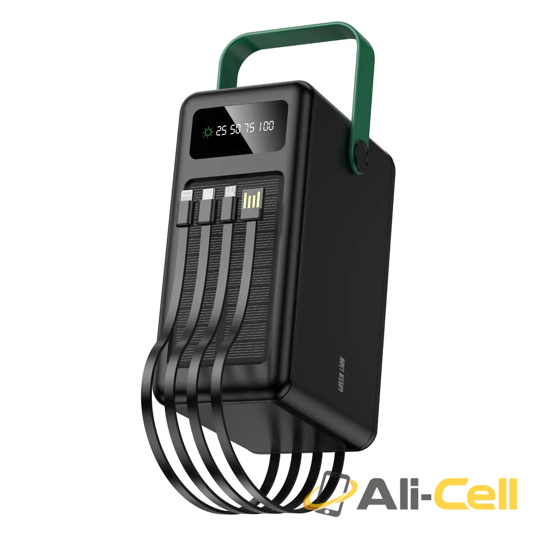 Green Lion Solar Max 120000mAh Power Bank - Black