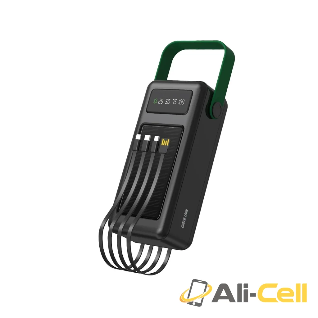 Green Lion Solar Max 50000mAh Powerbank - Black