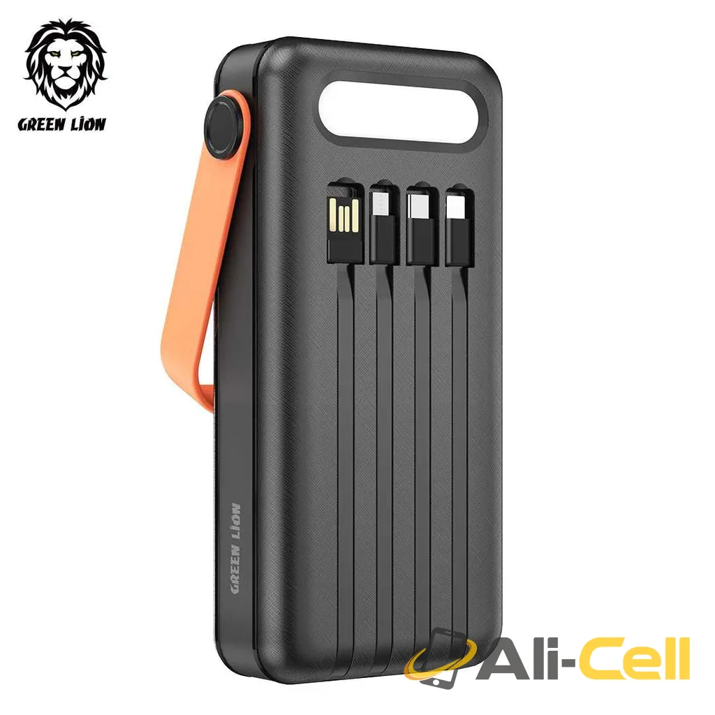 Green Lion Solar Portable Power Bank 30000mAh PD 20W QC3.0 - Black — 3