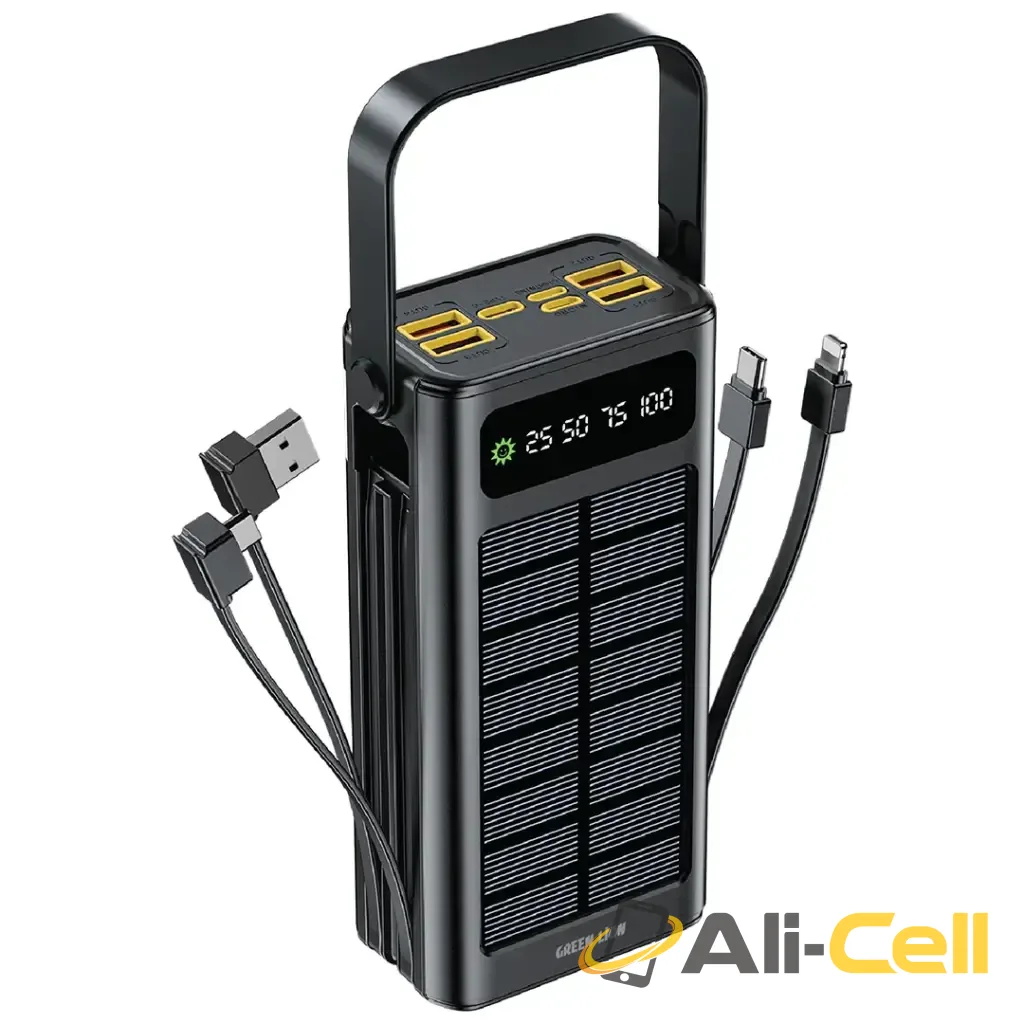 Green Lion Solar X 30000mAh Power Bank PD 20W - Black