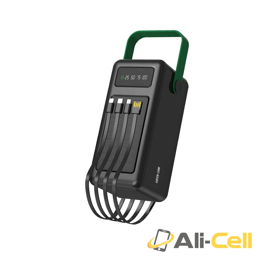 Green Lion Solar Max 80000mAh Powerbank - Black