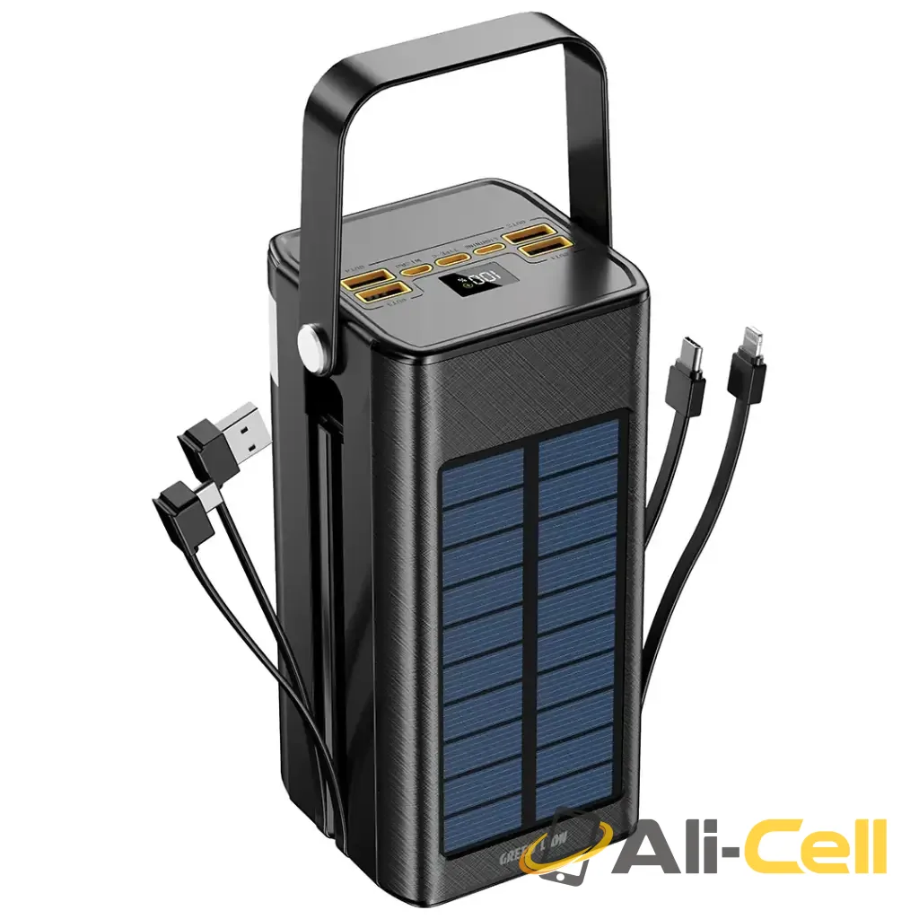 Green Lion Solar X Power Bank - Black