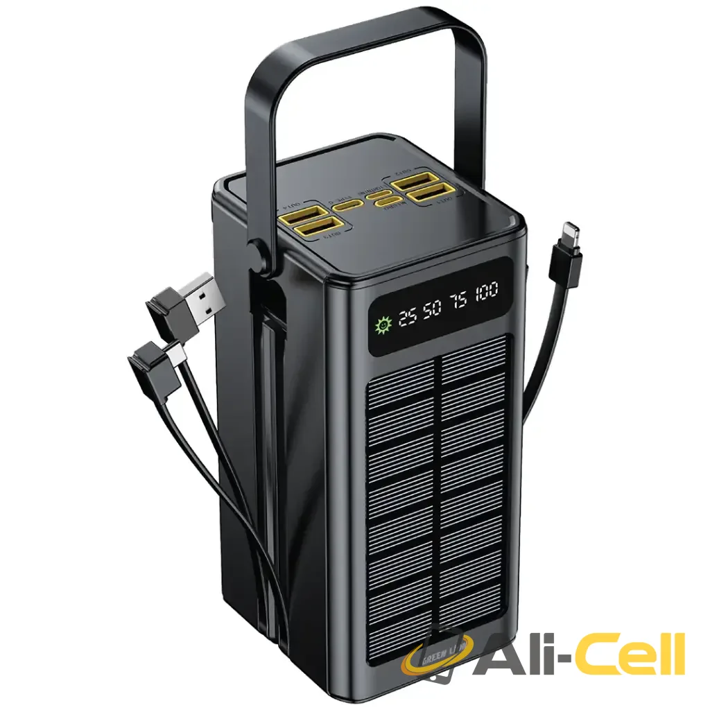 Green Lion Solar X 60000mAh Power Bank PD 20W - Black