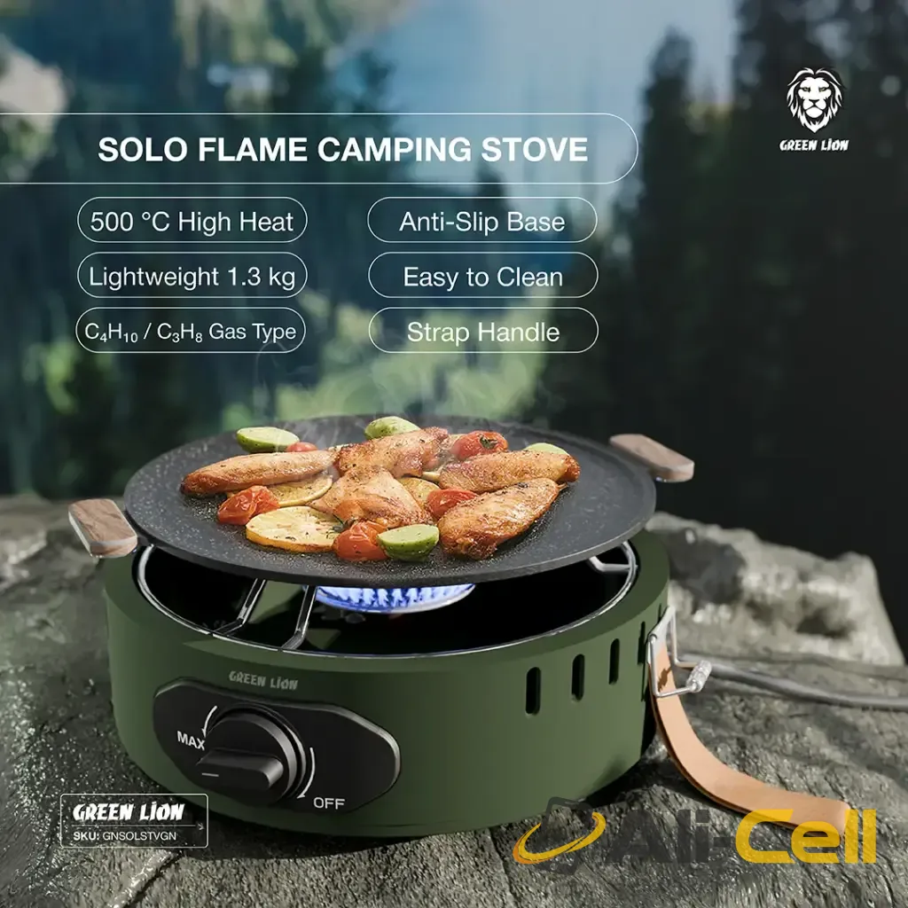 Green Lion Solo Flame Camping Stove - Green — 3