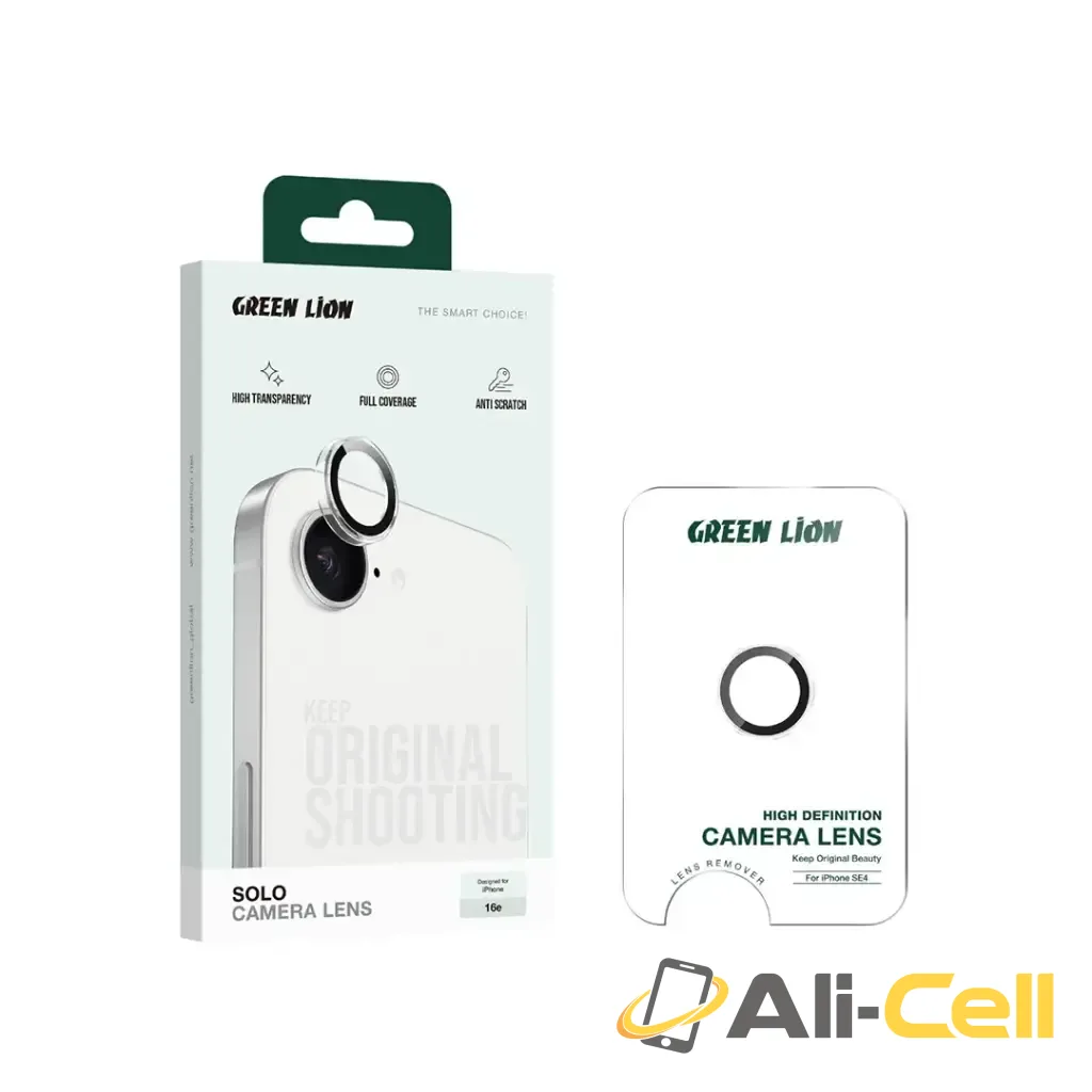 Green Lion Solo Camera Lens for iPhone 16e - Clear — 2