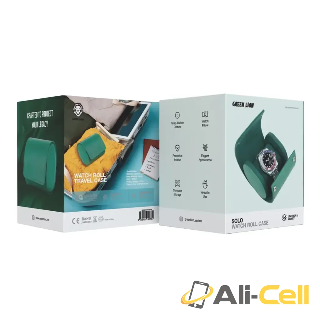 Green Lion Solo Watch Roll Case - Rolex Green — 3