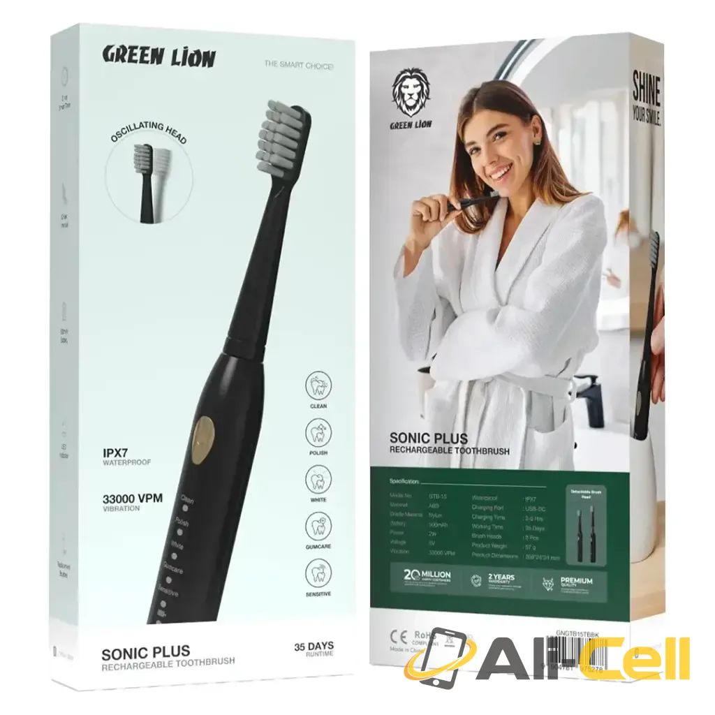 Green Lion Sonic Plus Rechargeable Toothbrush — 3