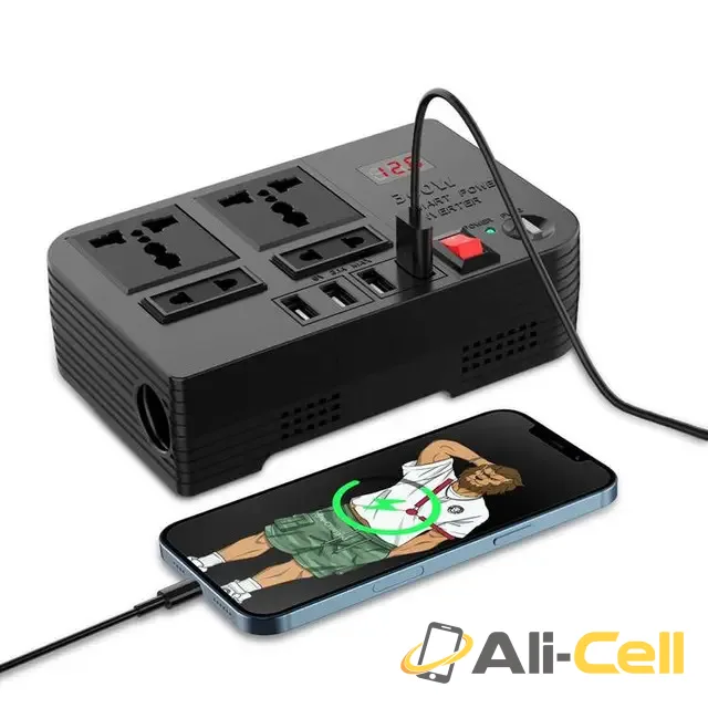Green Lion Spark 3 Power Inverter 300W - Black — 2