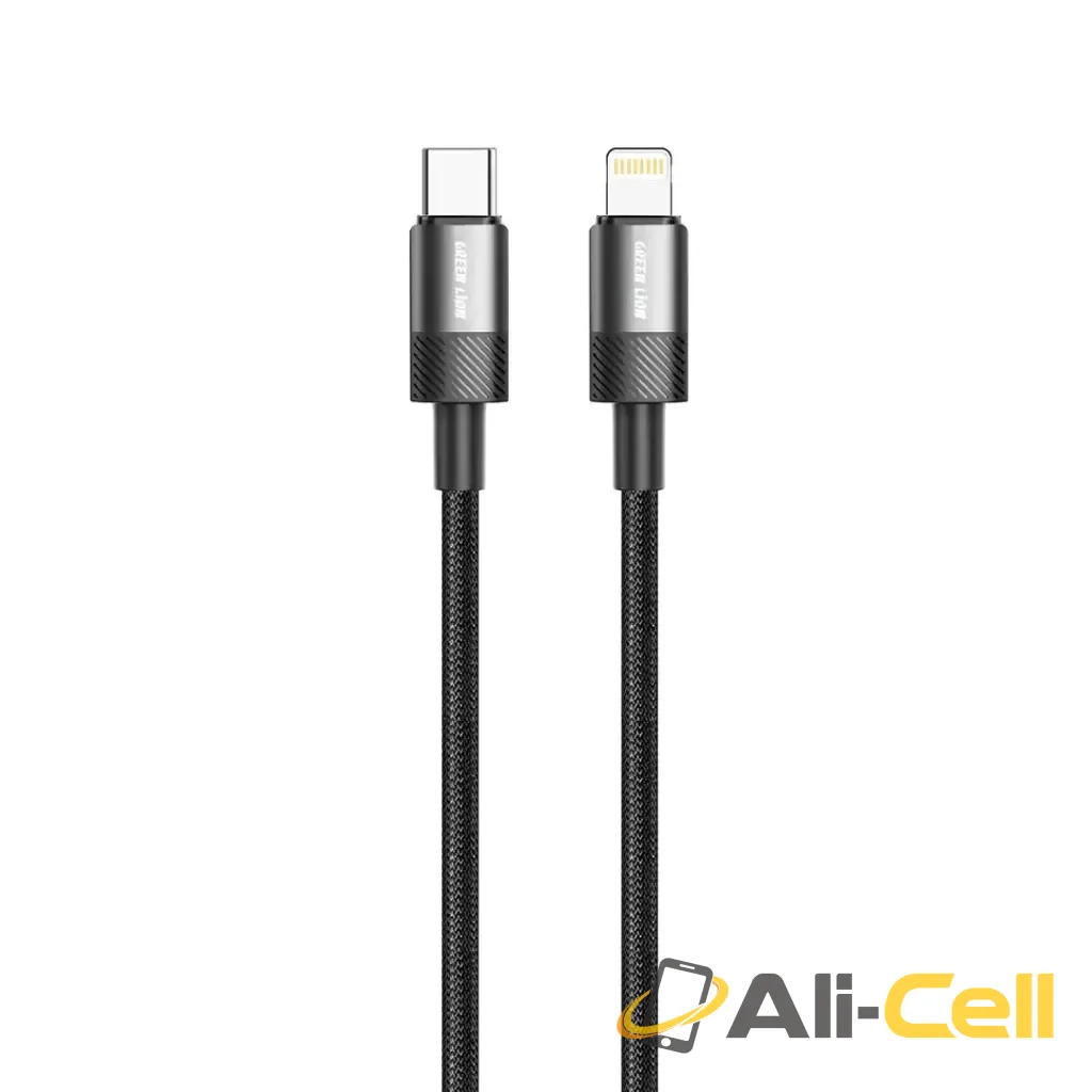 Green Lion Spark Cable USB-C to Lightning - Black