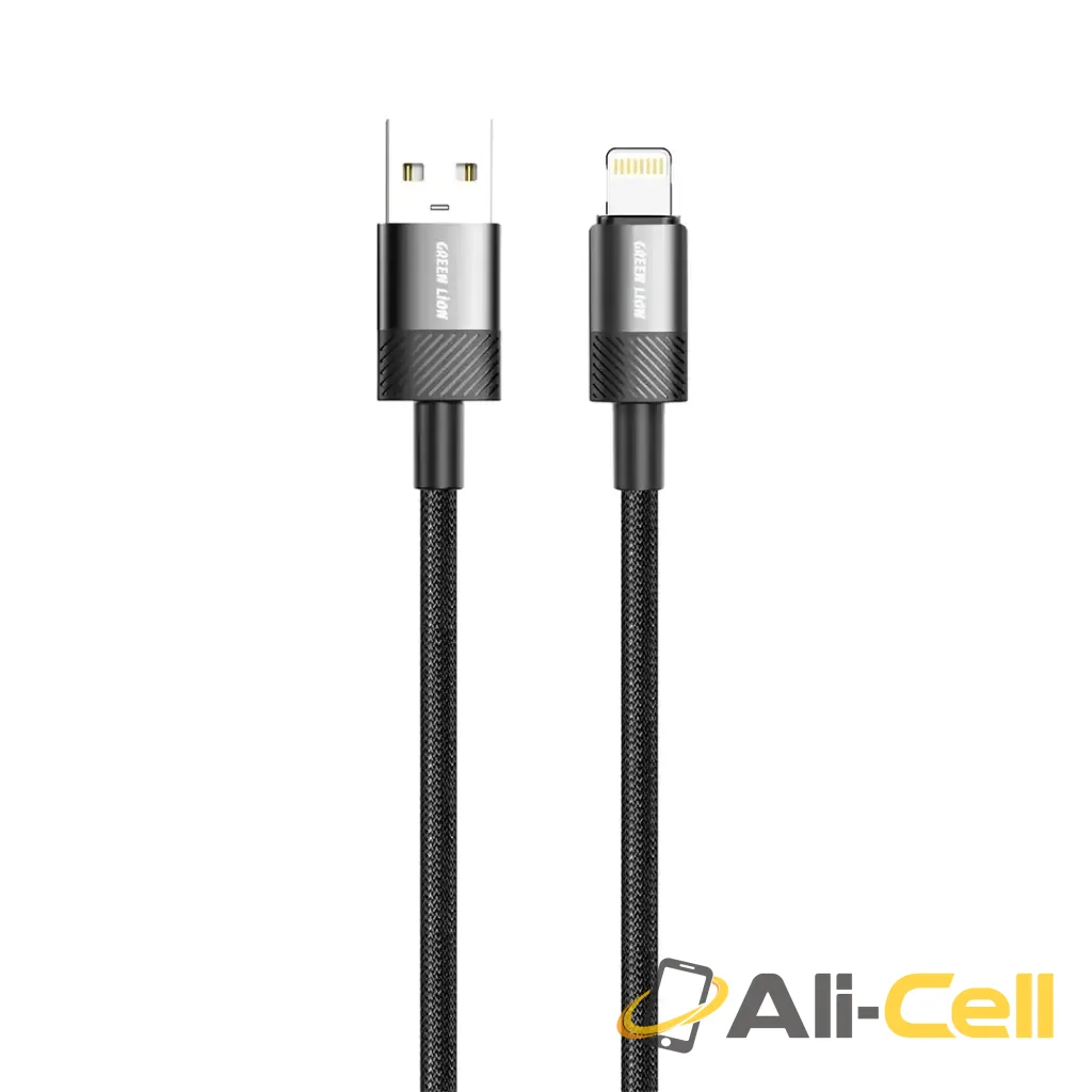Green Lion Spark USB-A to Lightning Cable - Black