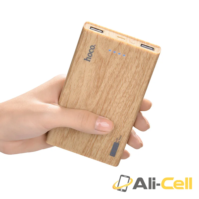 Power bank «B12B Wood grain pattern» 13000 mAh dual USB output — 4