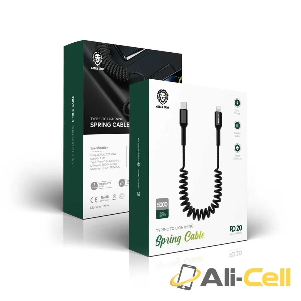 Green Lion Spring Cable Type-C to Lightning 1.5M PD 20W