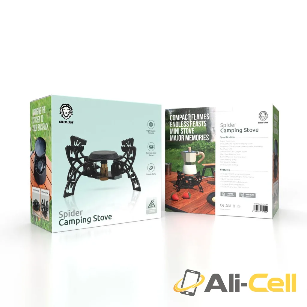 Green Lion Spider Camping Stove - Black — 2