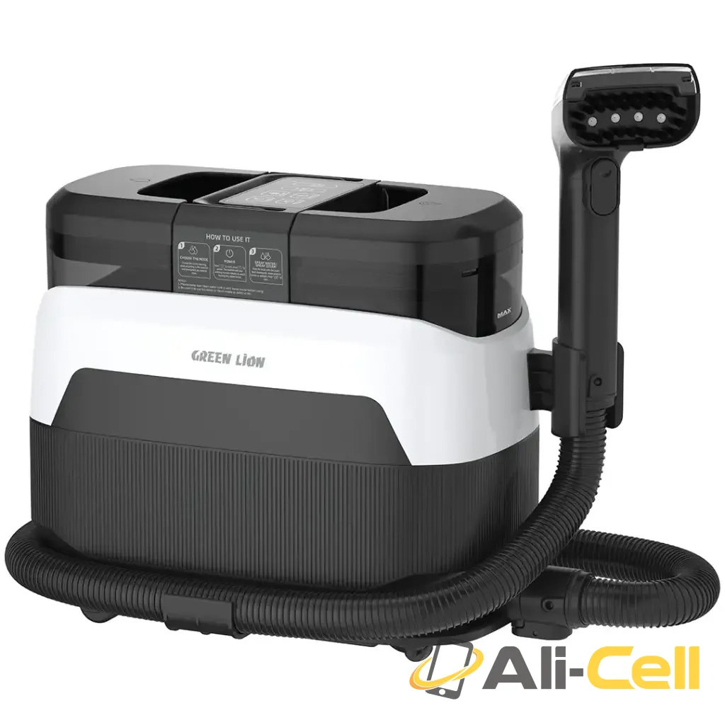 Green Lion Steam Carpet Pro with Double Tank & Deep Stain Cleaning - Black