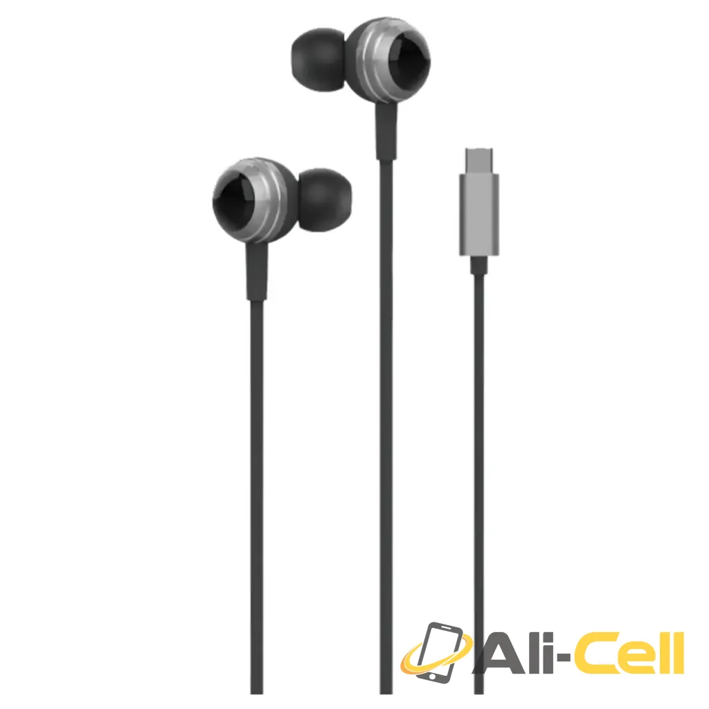 Green Lion Stereo X70 Wired Earphone 1.2m Type C - Black