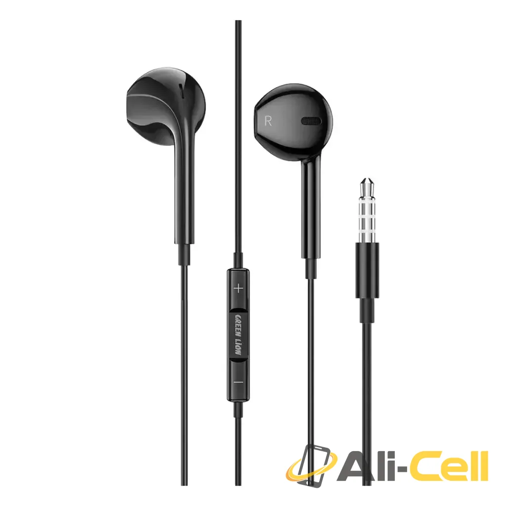 Green Lion Stereo Earphones – White