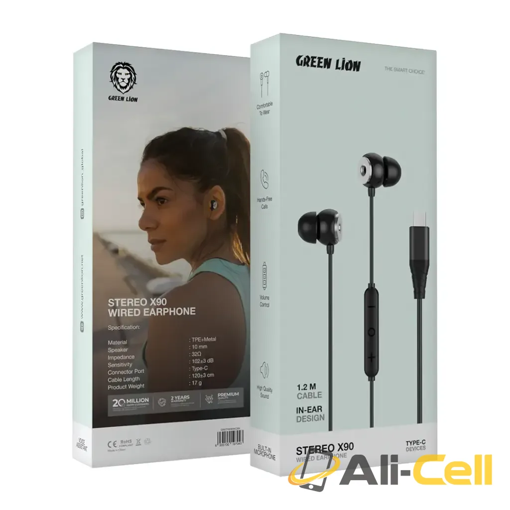 Green Lion Stereo X90 Type-C Wired Earphone — 2