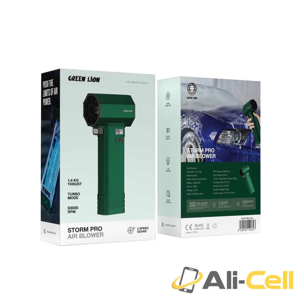 Green Lion Storm Pro Air Blower - Green — 2
