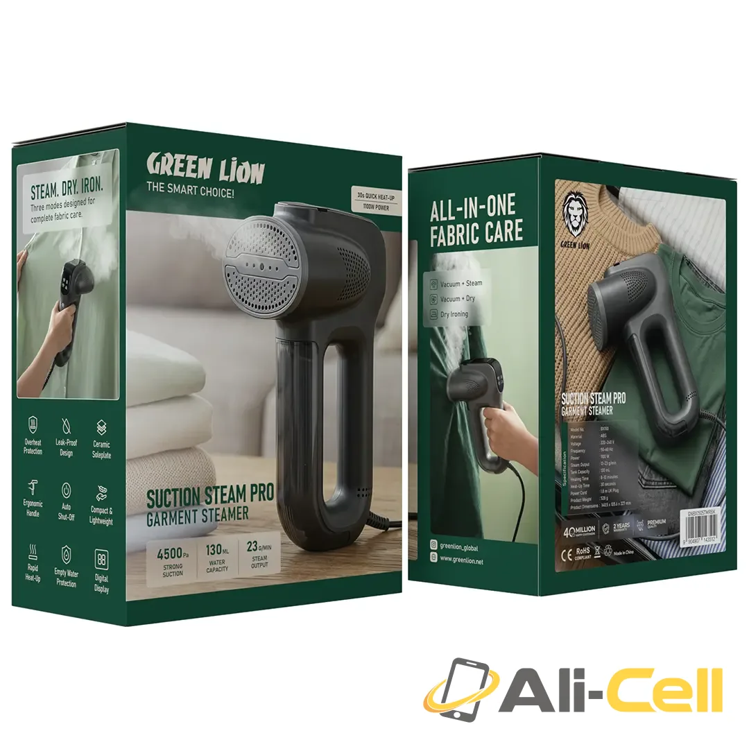 Green Lion Suction Steam Pro Garment Steamer - Black — 3