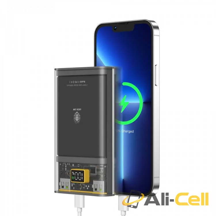 Green Lion Super Fast Transparent Power Bank 10000mAh ( QC 22.5W + PD 20W )