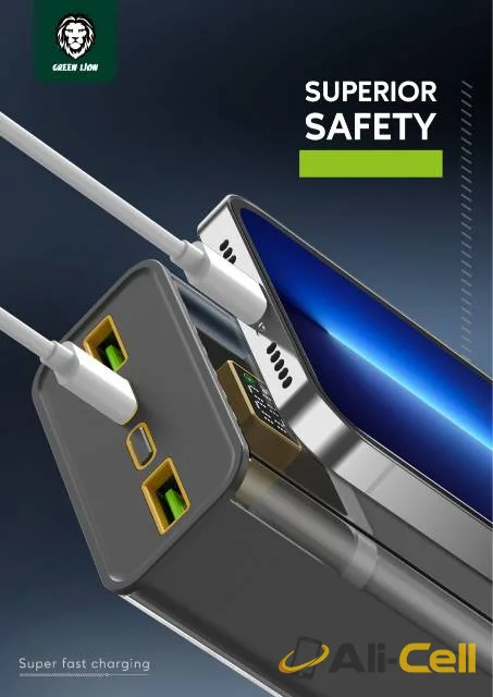 Green Lion Super Fast Transparent Power Bank 20000mAh Green Lion — 3