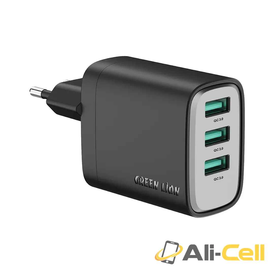 Green Lion Supra 24W EU Wall Charger -Black
