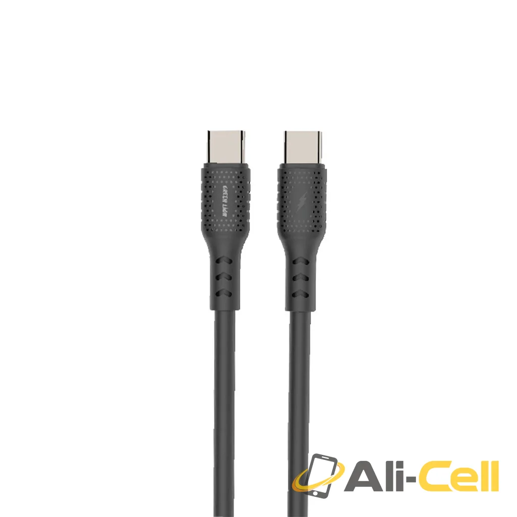 Green Lion TC-TC 50W data cable1m PVC Black/Orange TypeC-TypeC