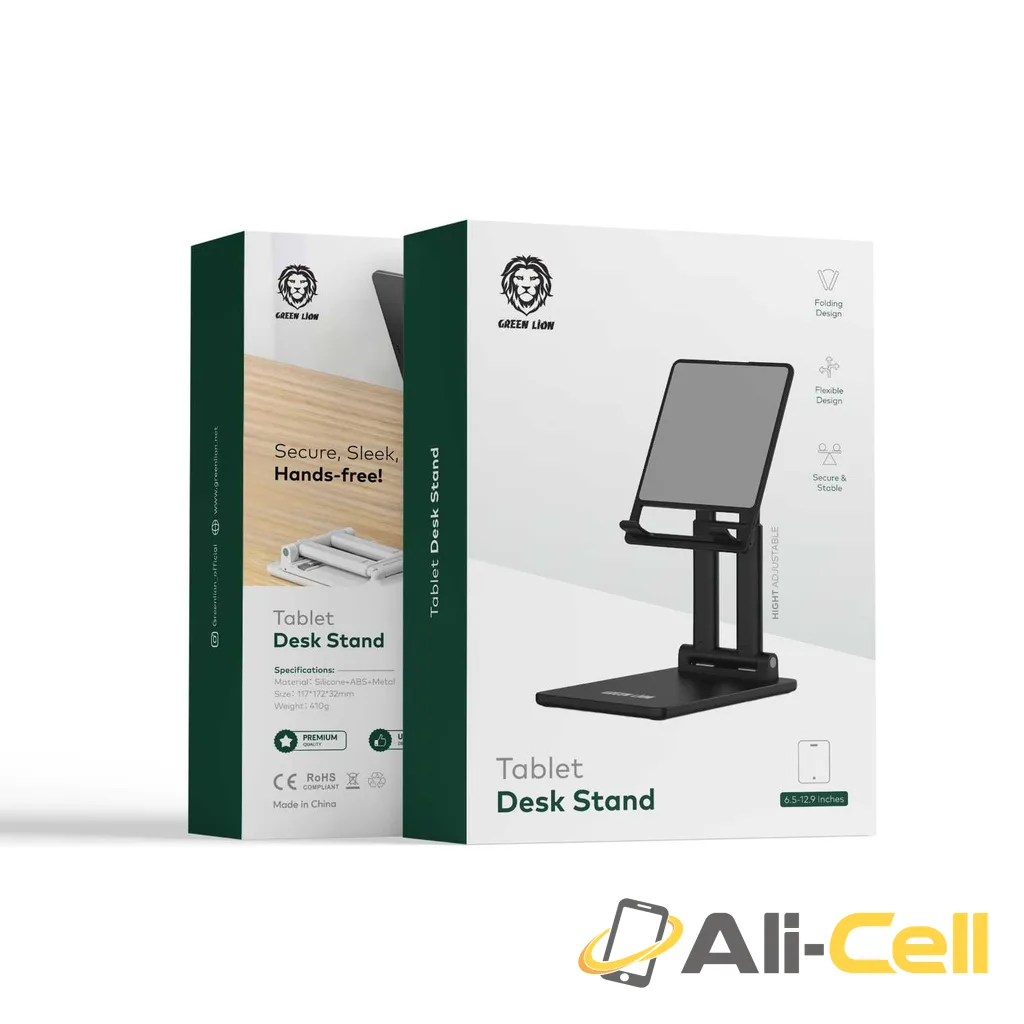 Green Lion Tablet Desk Stand - Black — 2