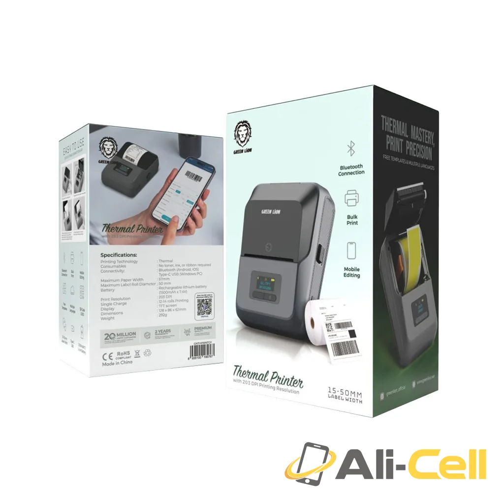 Green Lion Thermal Printer - Gray — 2