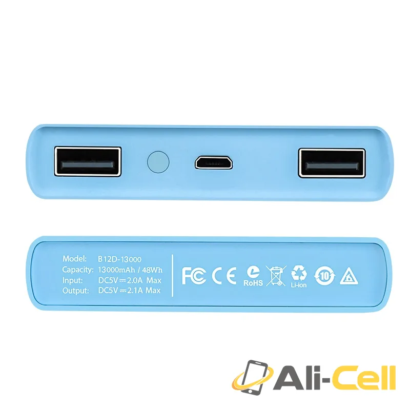 Power bank «B12D Ocean pattern» 13000 mAh dual USB output — 3