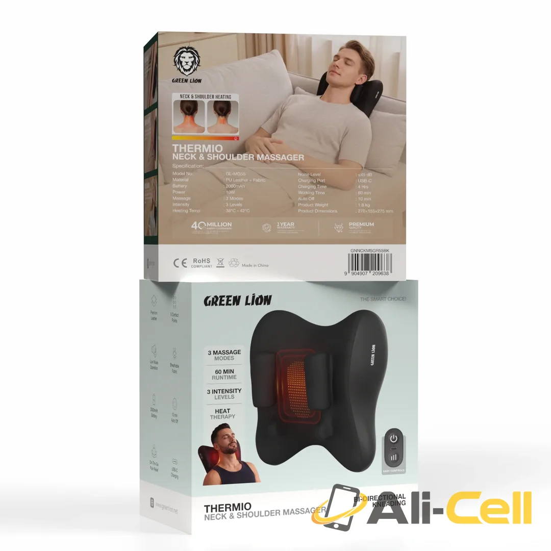 Green Lion Thermio Neck & Shoulder Massager - Black — 3