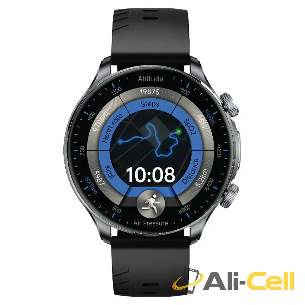 Green Lion Track GPS Smart Watch - Black