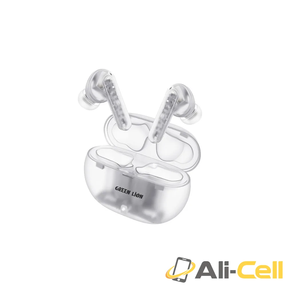 Green Lion Transparent Pro 2 Wireless Earbuds - White