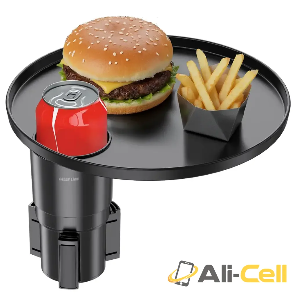 Green Lion Travel Tray Car Cup Holder - Black